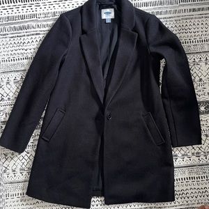 Old navy black pea coat